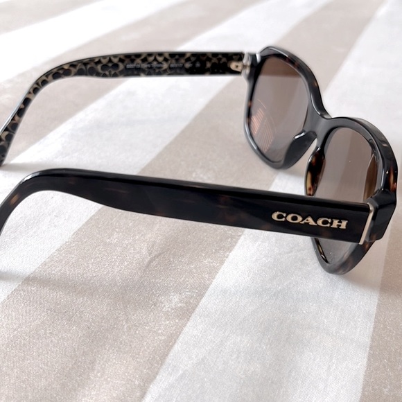 Coach Prescription Sunglasses Frames Dark Brown Tortoise - Picture 6 of 13
